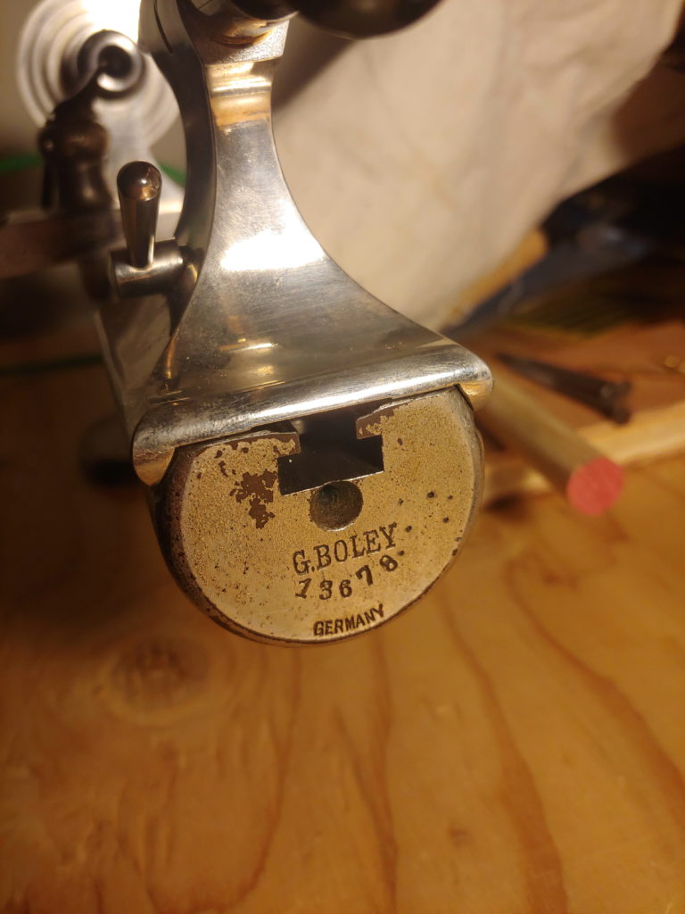 Boley label and serial number